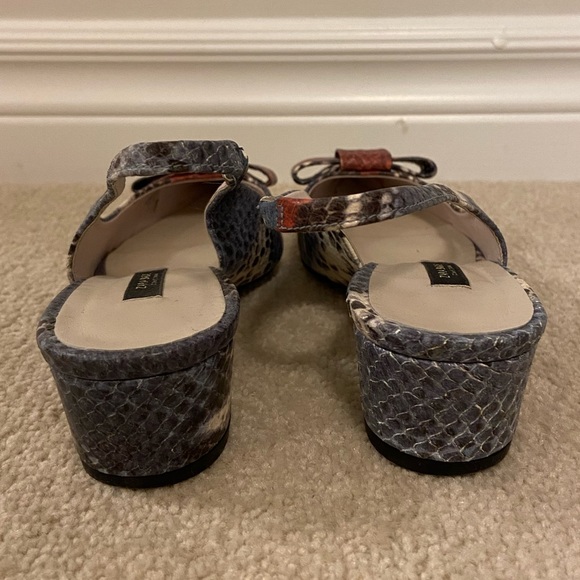 Zara Snakeskin Slingback Pumps - Picture 5 of 6